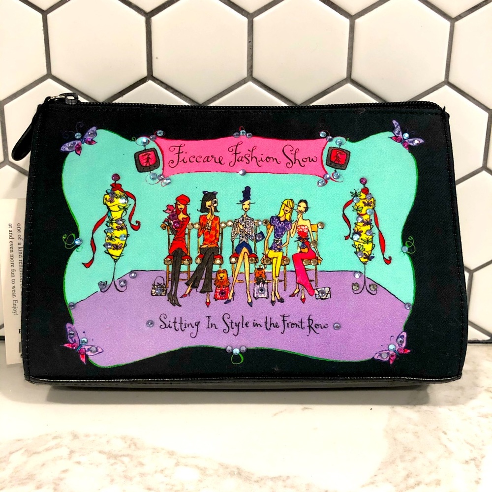 FICCARE | SWAROVSKI CRYSTAL COSMETICS BAG